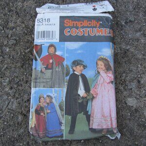 3 for $24 simplicity 8318 vintage 1998 sewing pattern costumes medieval (CL336)